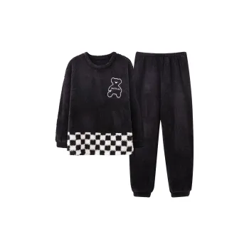 Lanza Pajama Set Women's Black White