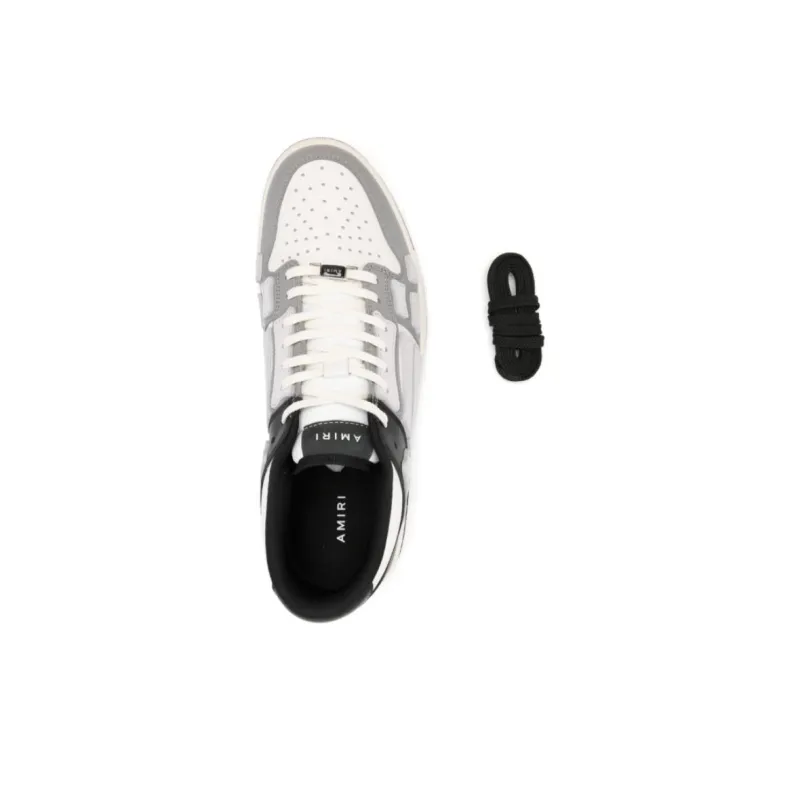 AMIRI Skel Top Low Low Top Skateboard Shoes Men's White-4