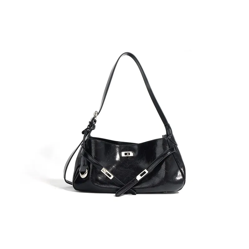 FAIRWHALE Cow Leather Shoulder Bag Regular Women's Mocha/Vintage Red/Premium Black/Moon White-11