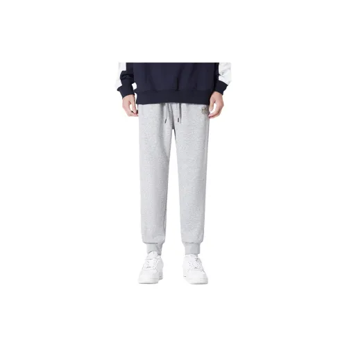 WARRIOR Knitted Sweatpants Men Light Gray