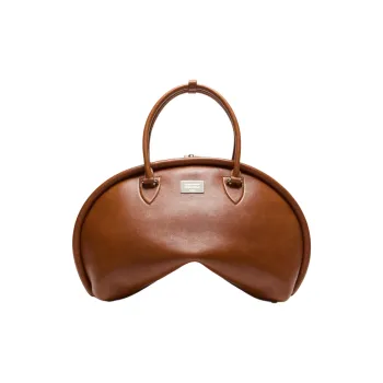Acne Studios Calfskin One Shoulder Handbag Women's Cognac Brown