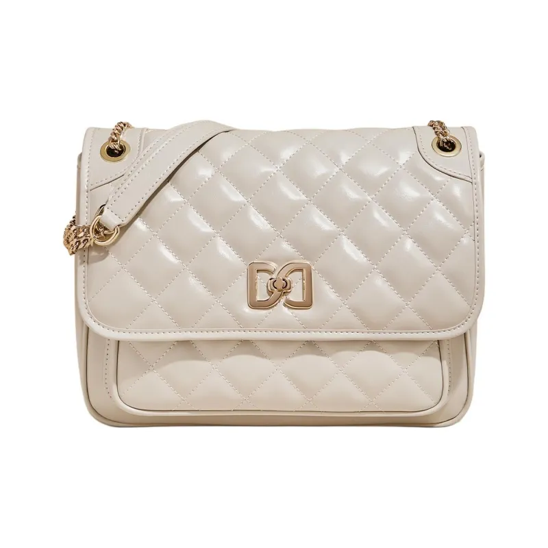 Marino Orlandi Synthetic Leather With Cow Leather Small Square Bag Shoulder Bag Women's Black/White-28