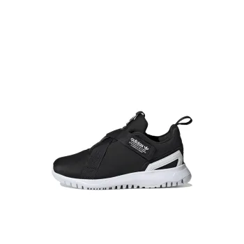 Adidas Originals Flex Collection 2.0 Anti Slip And Wear Resistant Lightweight Sports Casual Shoes Black White Kids'