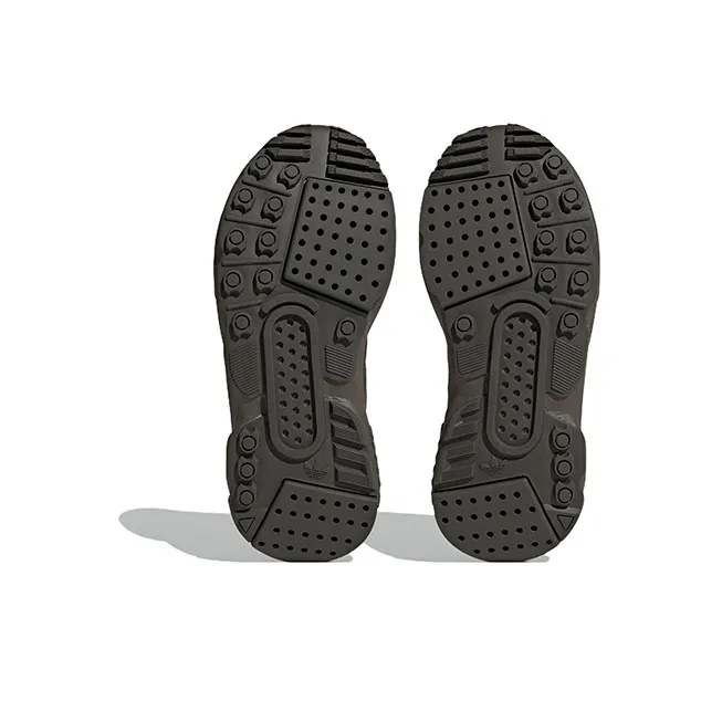 Adidas Originals ZX 22 Slip Resistant Cushioning Abrasion Resistant Low Top Kids Lifestyle Shoes Dark Green Teenagers-4