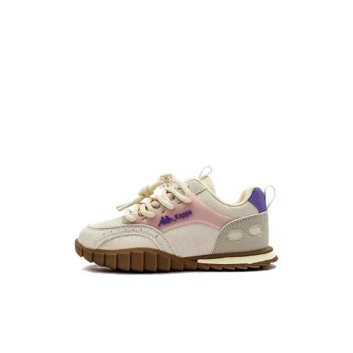 KAPPA KIDS Anti-Kick And Wear-Resistant Kids' Skateboarding Shoes Beige Pink Kids'