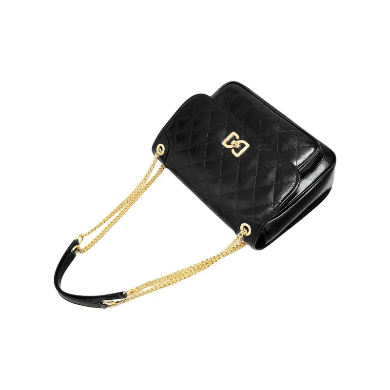 Marino Orlandi Synthetic Leather With Cow Leather Small Square Bag Shoulder Bag Women's Black/White-18