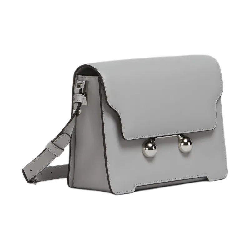 MARNI Calfskin Crossbody Bag, Shoulder Bag Medium Size Women's Lead Blue-1