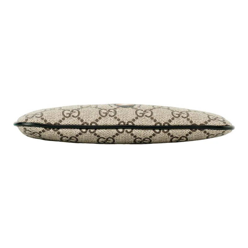 GUCCI Canvas With Leather Coin Purse Clutch Men's Beige/Ebony-5