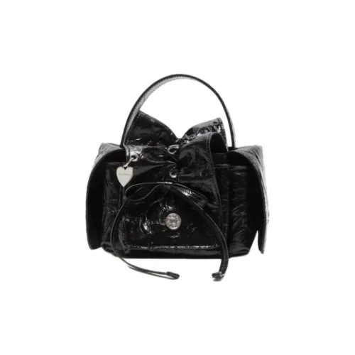 Acne Studios Folded Sheepskin Shoulder Bag Crossbody Bag Handbag Mini Women's Black