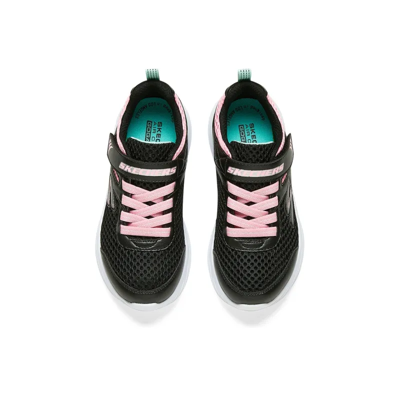 Skechers Go Run 400 V2 Anti-Slip Wear-Resistant Running Shoes Black Pink Teenagers-3