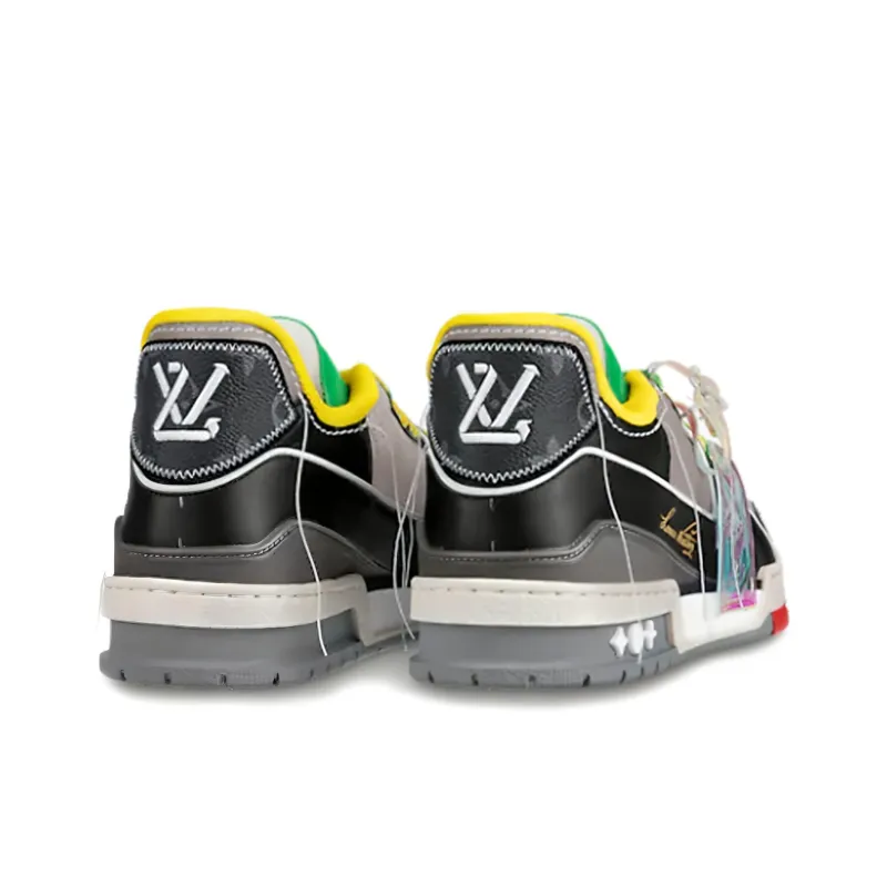 LOUIS VUITTON Lv Trainers 'Yellow Multi color'-3