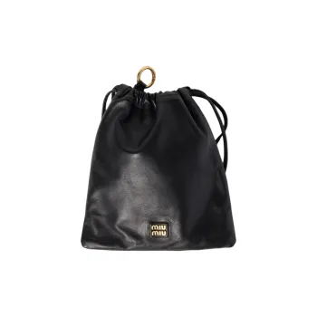 MIU MIU Leather Clutch Women's Black