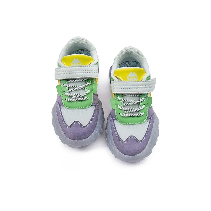 KAPPA KIDS Slip Resistant Breathable Lightweight Kids Lifestyle Shoes White Purple Kids'-3