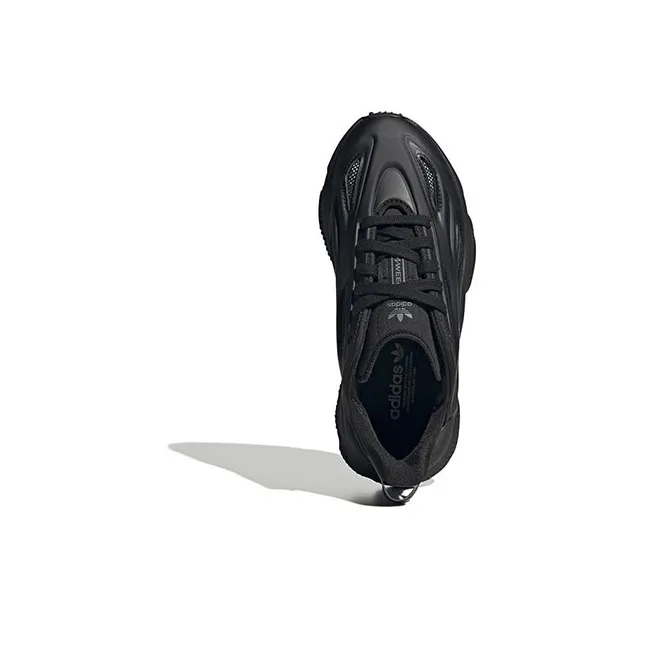 Adidas Originals Ozweego Series J Slip Resistant Breathable Support Kids Lifestyle Shoes Black Teenagers-3