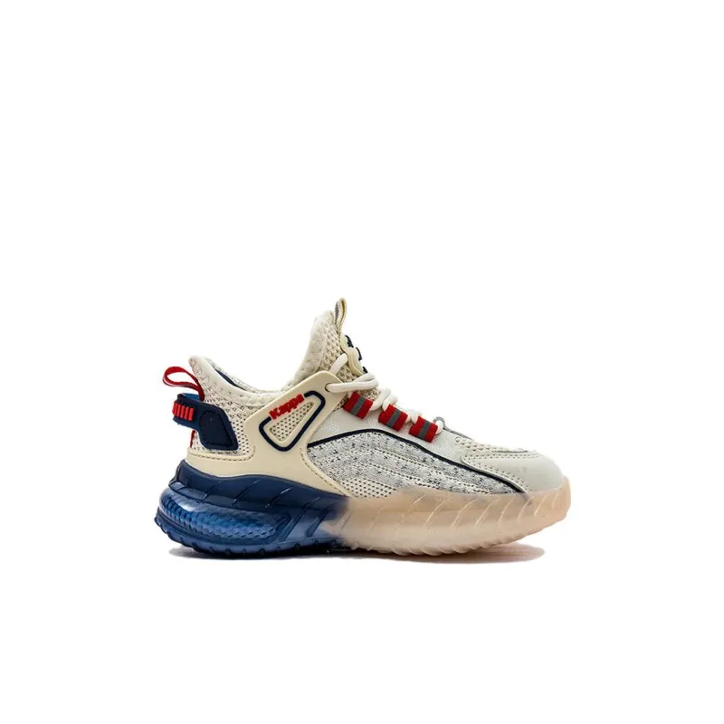 KAPPA KIDS Breathable, Lightweight, Slip Resistant, Slip on Kids Lifestyle Shoes Beige Kids'-1