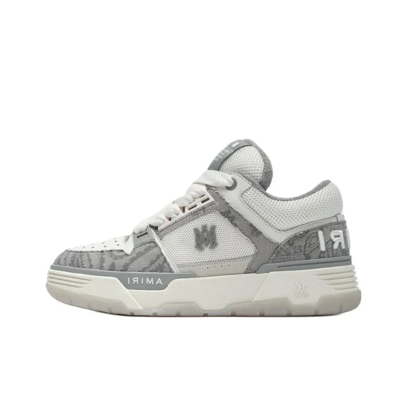 AMIRI MA 1 Low Top Skateboard Shoes Men's Gray-0