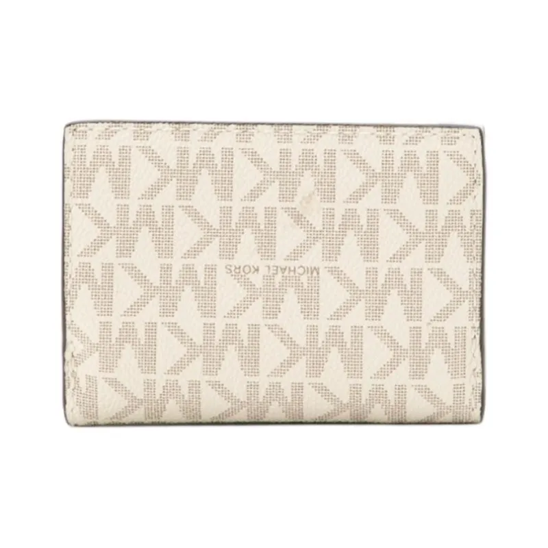 MICHAEL KORS Jet Set Travel Coated Canvas Wallet Women's Light Blue Multicolor-3
