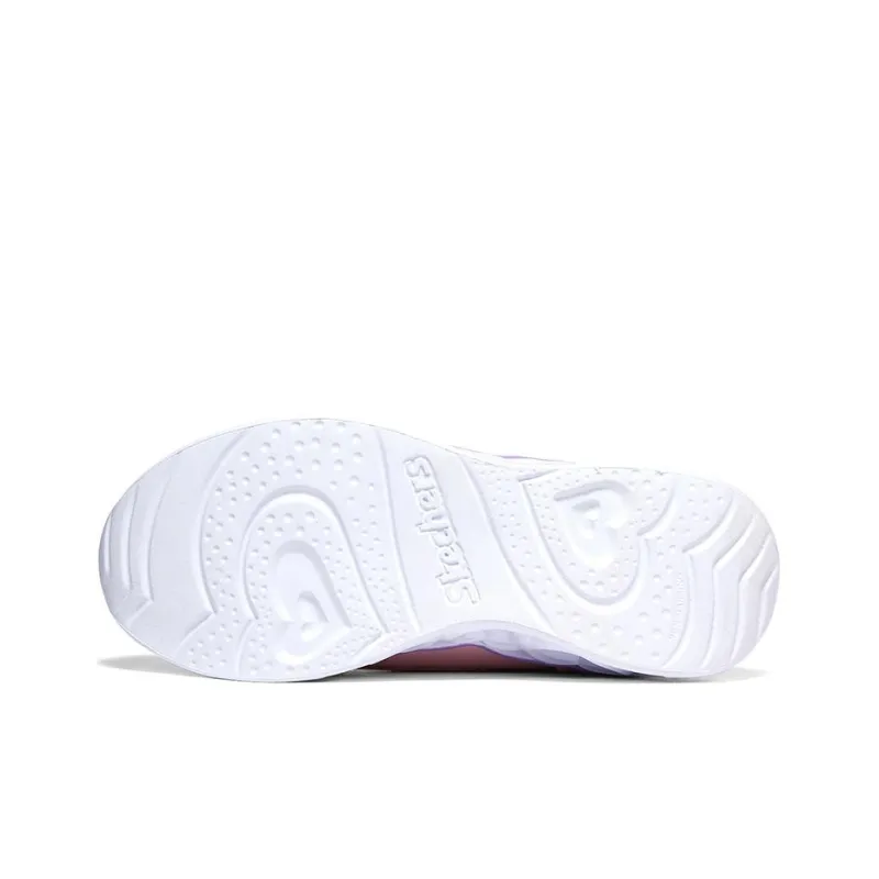 Skechers Heart Lights Anti Kick Cushioning Kids Lifestyle Shoes Pink Multicolor Teenagers-3