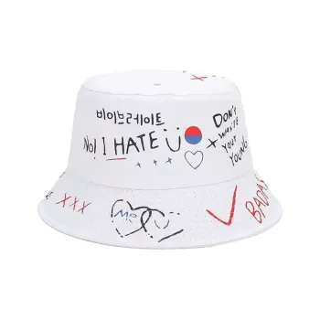 PLAN IN Cotton Bucket Hats Unisex