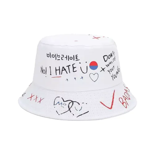 PLAN IN Cotton Bucket Hats Unisex