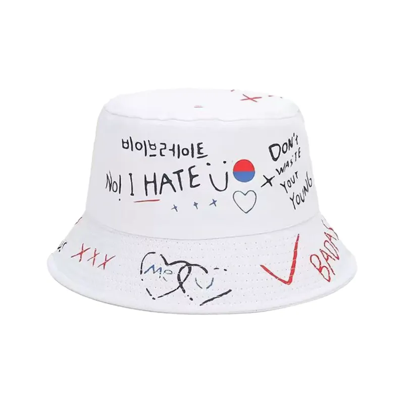 PLAN IN Cotton Bucket Hats Unisex-0
