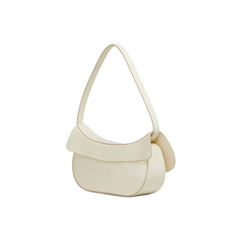 MARNI Sheepskin Crescent Bag, Handbag, Shoulder Bag Medium Size Women's White-1