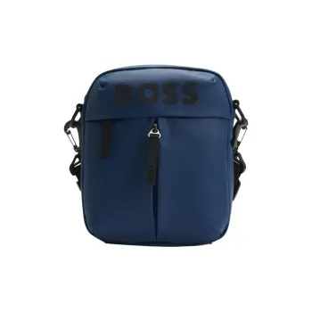 HUGO BOSS Artificial Leather Crossbody Bag, Shoulder Bag Men's Blue