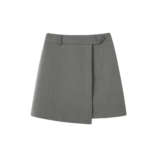 0571 family Casual Short Skirts Women's Gray