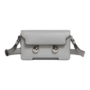 MARNI Calfskin Crossbody Bag, Shoulder Bag Mini Women's Lead Blue