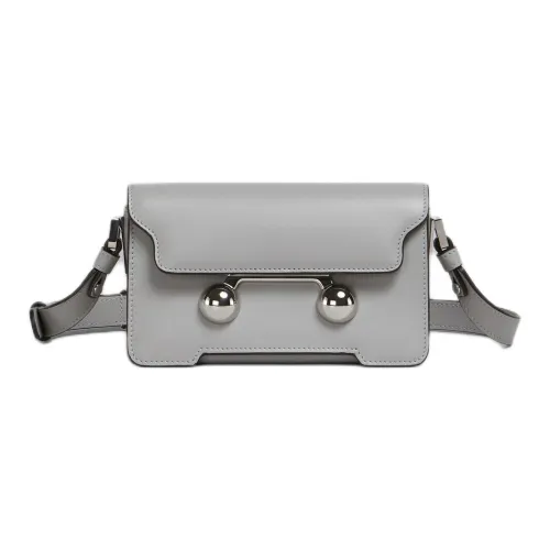 MARNI Calfskin Crossbody Bag, Shoulder Bag Mini Women's Lead Blue