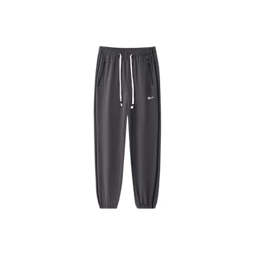 WARRIOR Knitted Sweatpants Men Dark Gray