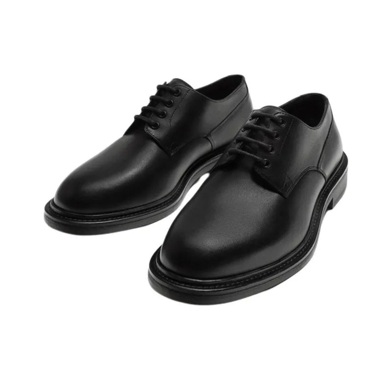 ZARA Dress Shoes Men Low Top Black-2