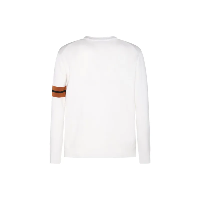 Ermenegildo Zegna Stripe Detailed Crewneck Jumper-1