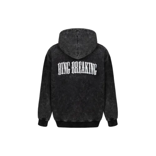 BING Sweatshirts Unisex Washed Black