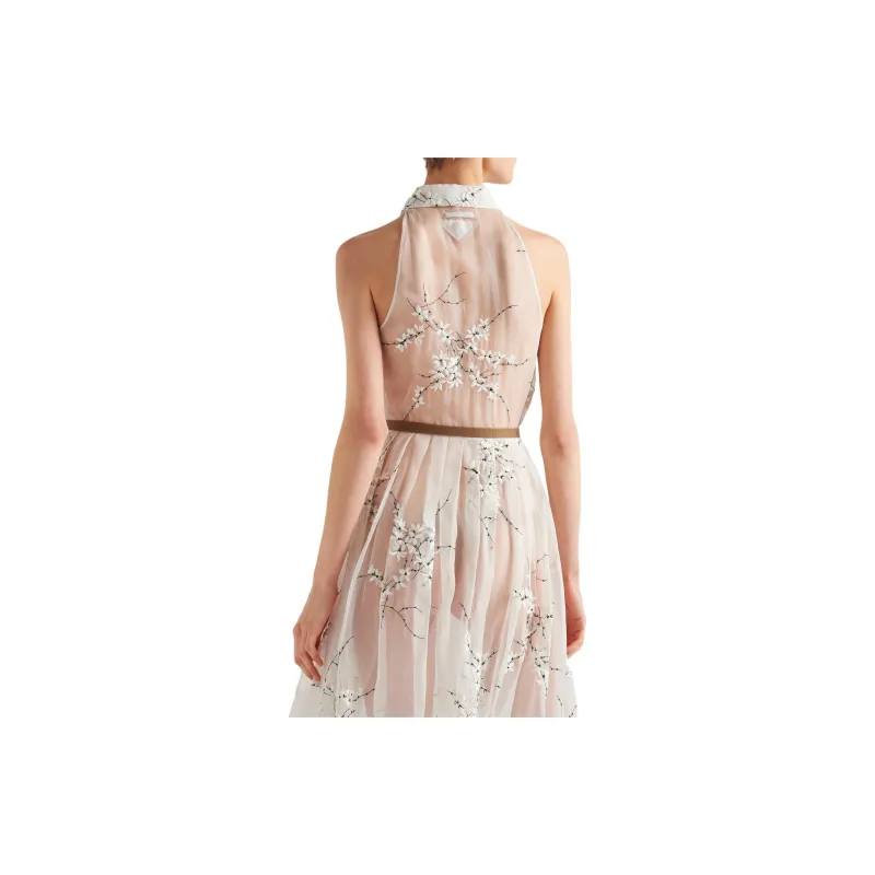 PRADA Sleeveless Dresses Women's White-2