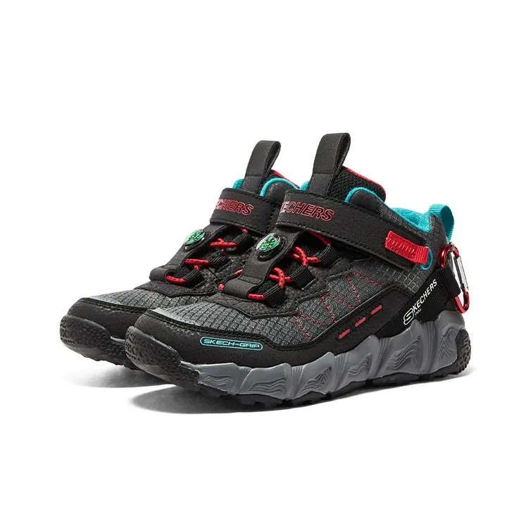 Skechers Velocitrek Kids Lifestyle Shoes Black Teenagers-2