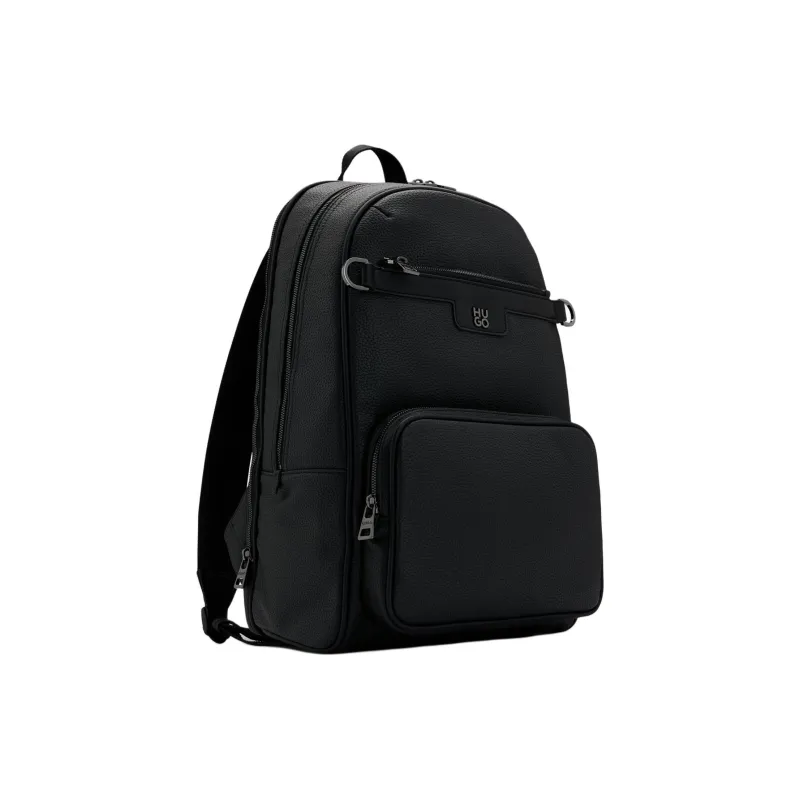 HUGO BOSS Artificial Leather Backpack Regular Men's Black-1