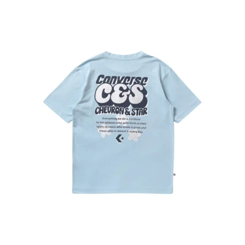 Converse Tee CV FLOWER GRAHPIC T-Shirt Men's Winter Blue-1