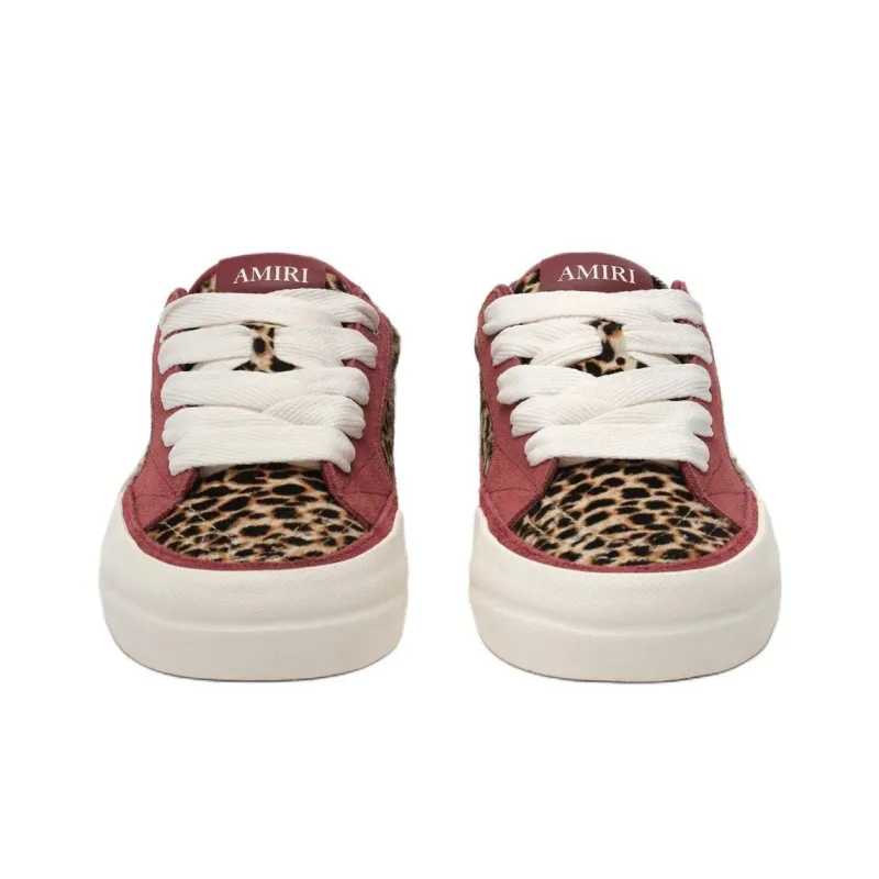 AMIRI Low Top Skateboard Shoes Men's Red-3