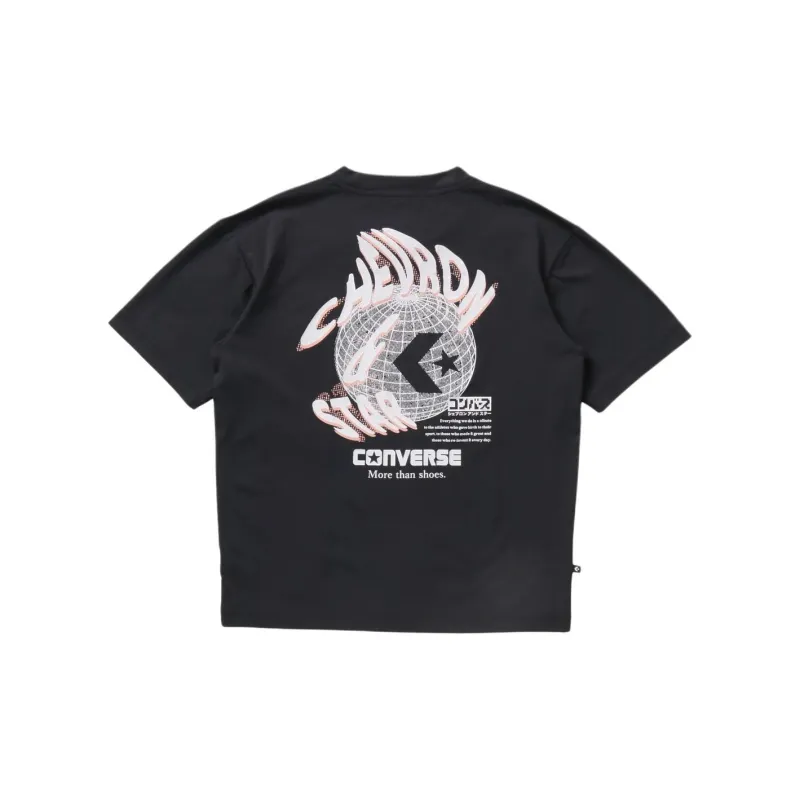 Converse Tee CV GLOBE GRAPHIC T-Shirt Men's Black-1