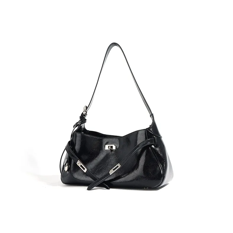 FAIRWHALE Cow Leather Shoulder Bag Regular Women's Mocha/Vintage Red/Premium Black/Moon White-12