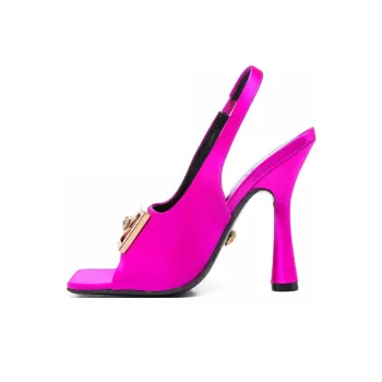 VERSACE Medusa-plaque Slingback Sandals