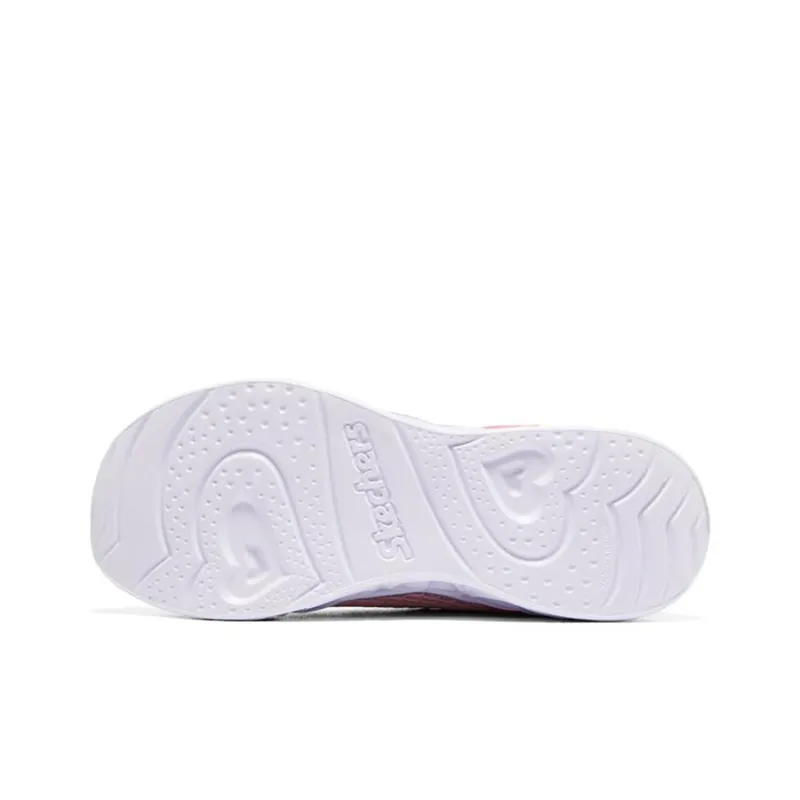 Skechers Heart Lights Slip-Resistant Cushioning Wear-Resistant Kids Lifestyle Shoes Pink Teenagers-4