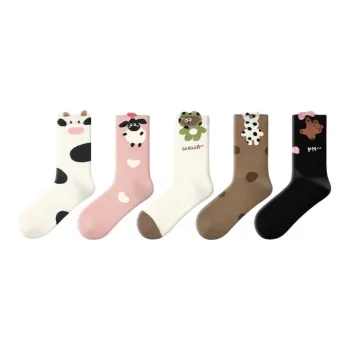 Primeet Mid Calf Socks Women's 5 Pack