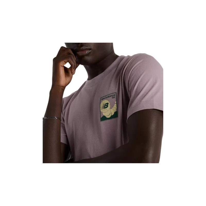 New Balance 550 T-Shirt Men Ice Wine-4