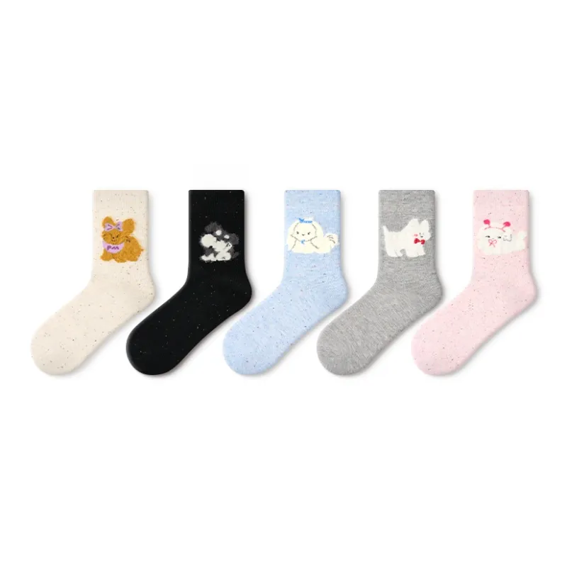 Primeet Mid Calf Socks Women's 5 Pack-15