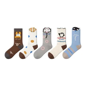 Primeet Mid Calf Socks Women's 5 Pack