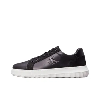 CALVIN KLEIN Low Top Skateboard Shoes Men's Pure Black