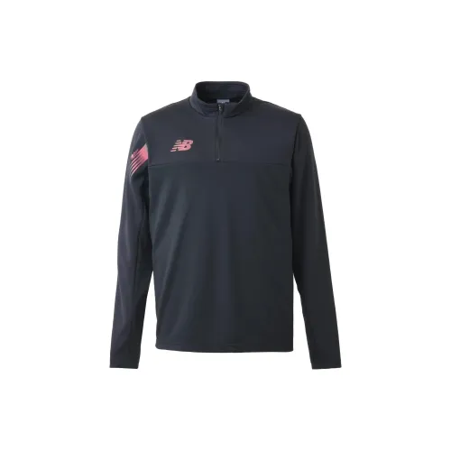 New Balance Half Zip Sweatshirts Men Black