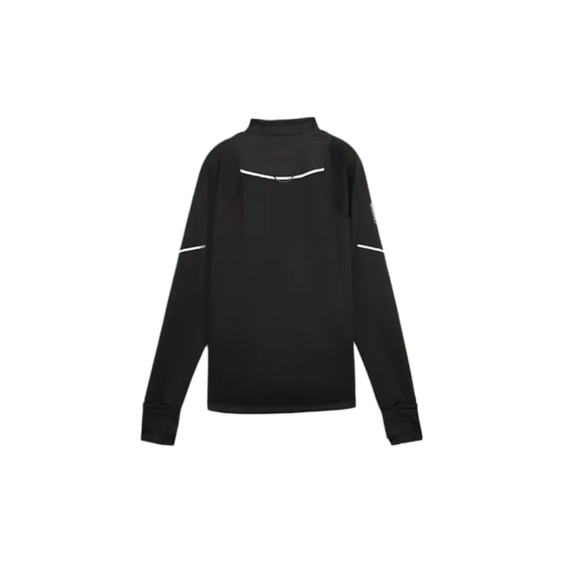 PUMA DRYCELLWOVEN RUN Grid Fleece Jacket Women's Jacket Women's PUMA Black-1